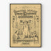 Deutscher satirischer Vintage-Poster 1872 – Humor und Karikatur