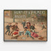 Vintage-Poster Huntley & Palmers Biscuits Retro-Wanddekoration — gerahmtes Bild an der Wand