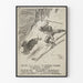 Vintage-Poster zum Internationalen Skitag in Zakopane 1910