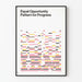 IBM Chancengleichheitsmuster für Fortschritt Poster
