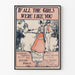Retro-Poster If All The Girls Were Like You für Vintage-Wanddekoration
