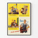 Vintage-Poster Motivation Arbeit und Sparen Krieg