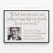 Poster Zitat Motivation Vortrag Annie M.G. Schmidt 1990 — gerahmtes Bild an der Wand