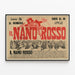 Vintage-Poster Il Nano Rosso italienische humoristische Zeitschrift — gerahmtes Bild an der Wand