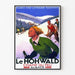 La Hohwald Skistation im Elsass | Kunstdruck eines alten Posters