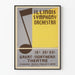 Vintage-Poster Illinois Symphony Orchestra Wanddekoration
