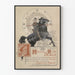Vintage Dekorationsposter Huon de Bordeaux zu Pferd