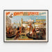 Vintage-Poster für die historische Sehenswürdigkeit Venedig Olympia — gerahmtes Bild an der Wand