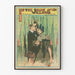 Vintage-Romanze-Poster unter den Weiden