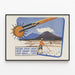 Vintage-Indonesischer Bauernhof-Poster zur Wanddekoration — gerahmtes Bild an der Wand