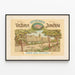 Vintage-Poster Hôtel Victoria und Hôtel Jungfrau Interlaken — gerahmtes Bild an der Wand