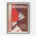 Vintage-Poster International April für Wanddekoration