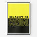 Dekoratives Poster Iodaseptine Cortial zweifarbiges Design