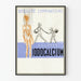 Vintage-Poster Gouttes Iodocalcium Débillité Lymphatisme