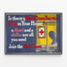 Vintage-Poster Rotes Kreuz Dienst – Engagierte Wanddekoration — gerahmtes Bild an der Wand