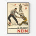 Schweizer Vintage-Poster zur politischen Wiedervereinigung – Historische Wanddekoration