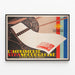 Vintage-Poster Druckerei Straßburger Wanddekoration — gerahmtes Bild an der Wand