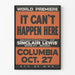 Vintage-Poster It Can't Happen Here - Weltpremiere