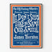 Vintage-Poster Chant 'It Don’t Seem Like The Same Old Smile' James Thornton