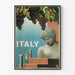 Italienischer Vintage-Poster mit klassischer Statue und Trauben