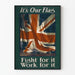 Dekoratives Poster It's Our Flag - Britische Flagge und patriotischer Slogan