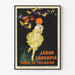 Vintage-Werbeplakat Jabon Sarrapia Wanddekoration