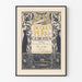 Vintage-Dekorationsposter Jacques Perk Gedichte 1897