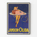 Vintage-Poster Schinken Olida Frau und Schinkenschnitt