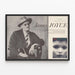 James Joyce-Poster - Große literarische Persönlichkeit des Time Reading-Programms — gerahmtes Bild an der Wand