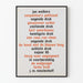 Typografischer Poster Jan Wolkers - Originelle Wanddekoration