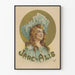 Vintage-Poster Porträt Jane Alis zur Wanddekoration