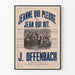 Vintage-Poster Operette Jeanne, die weint, und Jean, der lacht, von J. Offenbach
