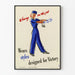 Retro-Poster Jenny bei der Arbeit im Victory-Stil