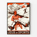 Vintage-Poster Spiele und Wintersport