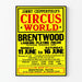 Vintage-Poster Circus World - Jimmy Chipperfield in Brentwood