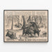Vintage-Poster Afrikanische Wildschweine - John Robinsons 10 Große Shows — gerahmtes Bild an der Wand