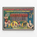 Vintage-Poster John Robinson's Challenge mit Louis Cyr und Horace Barre — gerahmtes Bild an der Wand