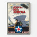 Vintage-Recruiting-Poster für den Luftdienst zur Wanddekoration
