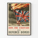 Vintage-Poster patriotisch Union Jack - Verteidigungsscheine kaufen