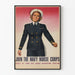 Vintage-Poster Join The Navy Nurse Corps - Retro-Wanddekoration