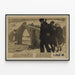 Historisches Poster Serbischer Tag 9. Juli 1916 – Vintage-Wanddekoration — gerahmtes Bild an der Wand