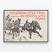 Vintage-Poster Ausstellung Wystawa Jeso Prac – Künstlerische Wanddekoration — gerahmtes Bild an der Wand