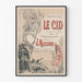 Vintage-Poster Le Cid von J. Massenet für Wanddekoration
