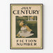 Vintage Wandposter Juli Jahrhundert Fiktion Nummer