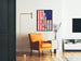 Vintage-Poster 'June The Show Window' amerikanische Flagge