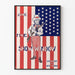 Vintage-Poster 'June The Show Window' amerikanische Flagge