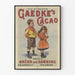 Vintage-Poster Gaedke's Cacao - Retro-Wanddekoration für Kinder und Kakao