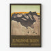 Vintage-Poster Jungfrau-Bahn Berner Oberland Schweiz