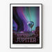 Poster Wanddekoration Nordlichter auf Jupiter