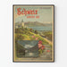 Vintage-Poster Jura-Simplon-Bahn Schweiz Genfersee – Vintage-Wanddekoration